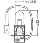 OSRAM LEMPUTĖS H3 55W 12V PK22S - Image 3