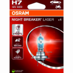 OSRAM LEMPUTĖS H7 55W 12V PX26D NIGHT BREAKER LASER +150%