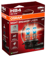 OSRAM LEMPUTĖS HB4 51W 12V P22D +150% NIGHT BREAKER LASER